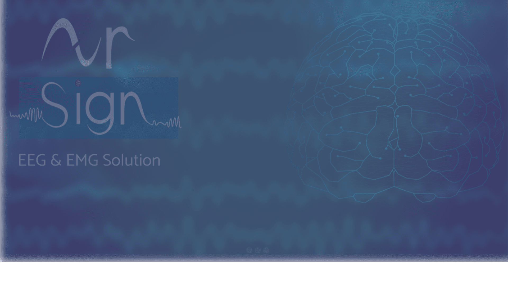 NR Sign homepage — EEG and EMG neurodiagnostic device manufacturer